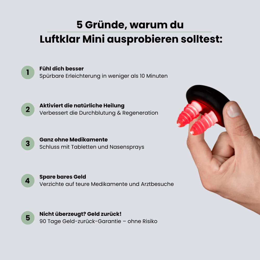 Luftklar Mini – Die praktische Soforthilfe bei verstopfter Nase