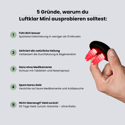 Luftklar Mini – Die praktische Soforthilfe bei verstopfter Nase